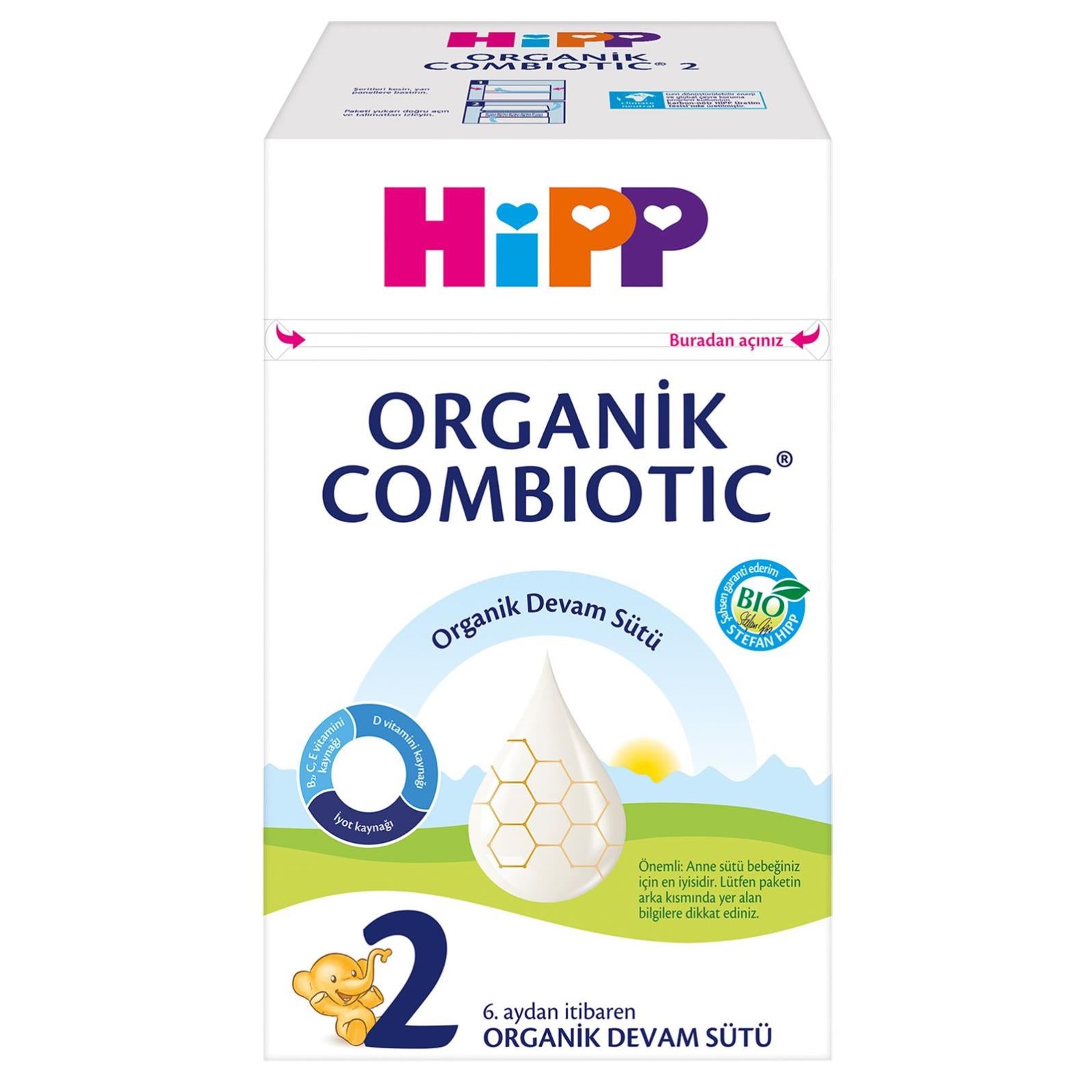 Hipp Mama  2 Organik Combiotic Bebek Sütü 800 gr