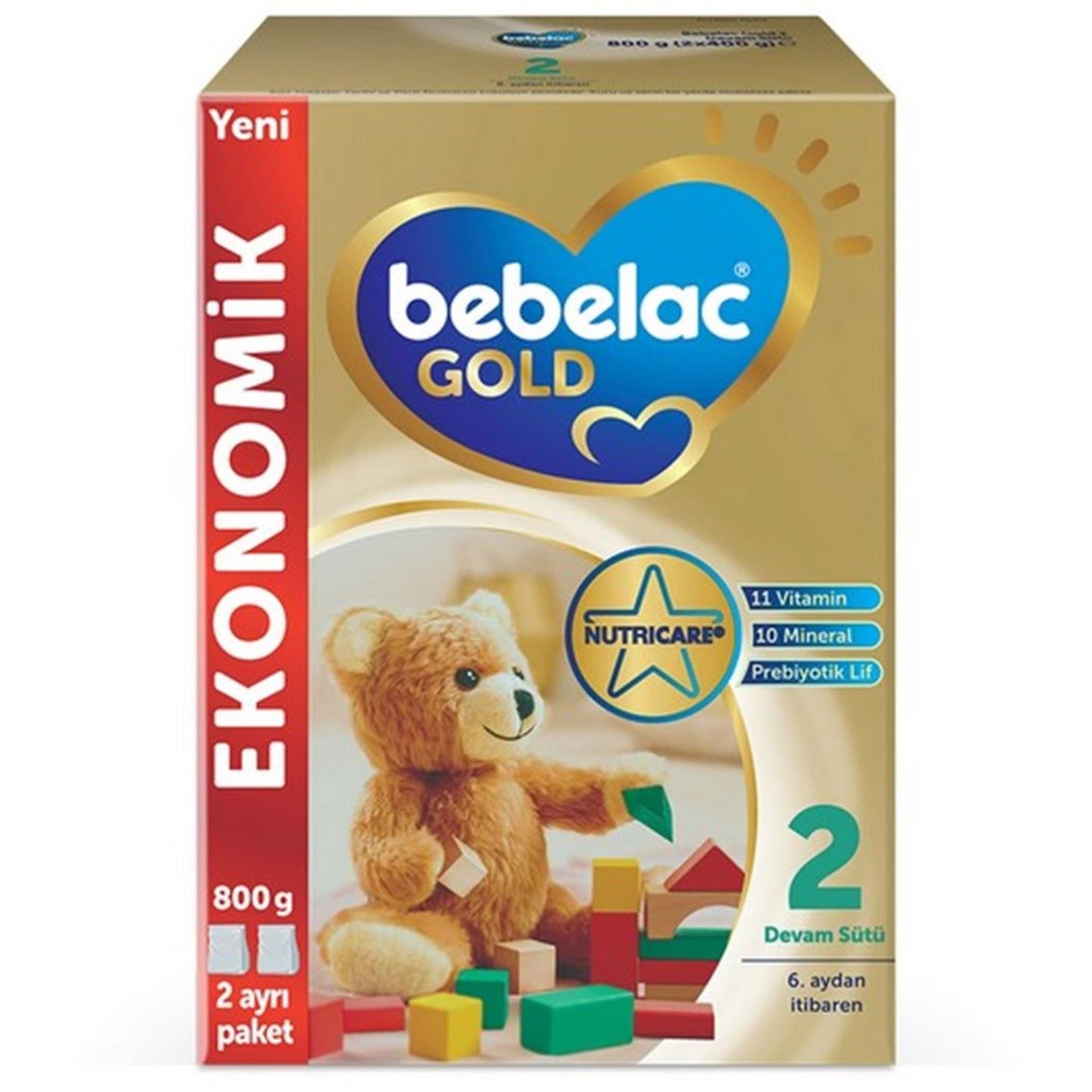 Bebelac Gold 2 Devam Sütü 800g 6-12 Ay - Standart