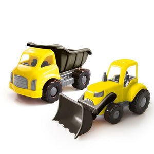 Dolu Oyuncak Jumbo İkili Kamyon - Dozer Set