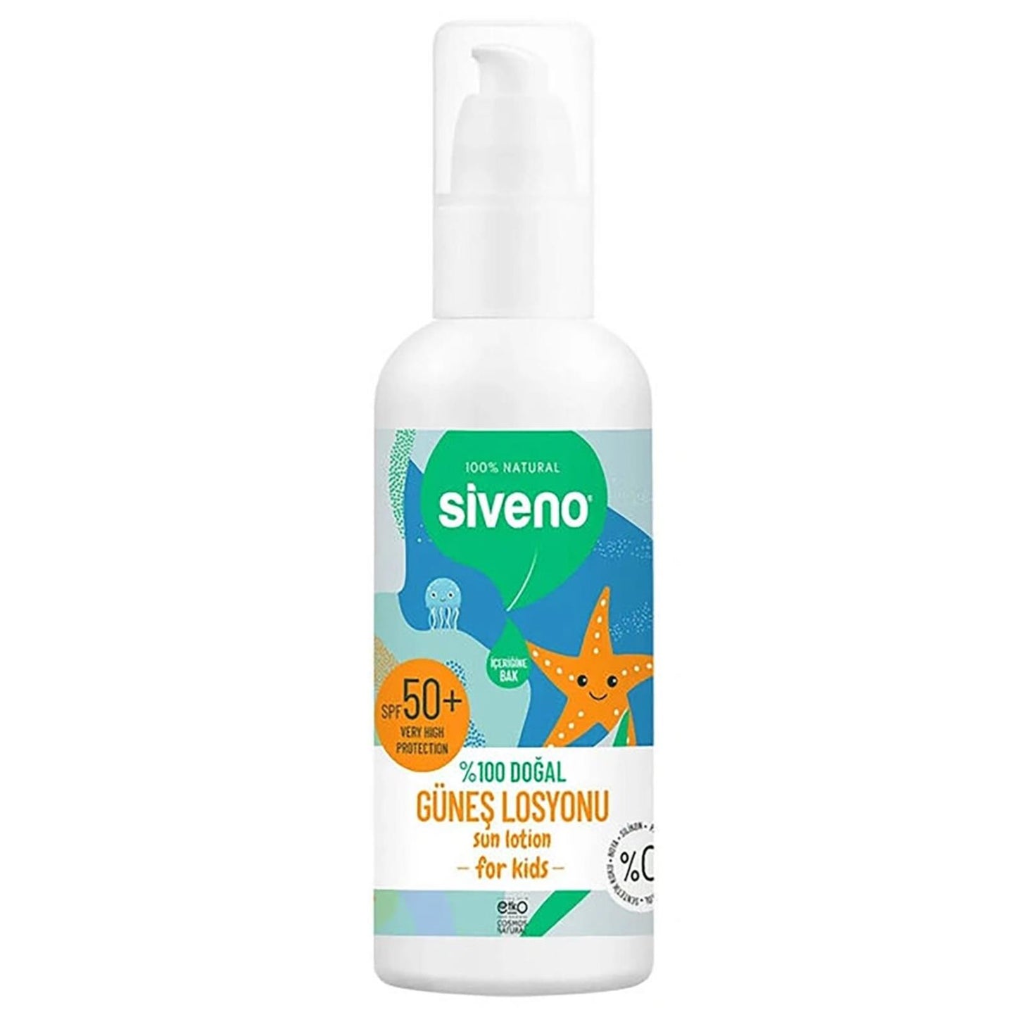 Siveno %100 Doğal Çocuklar İçin Güneş Losyonu 100 ml