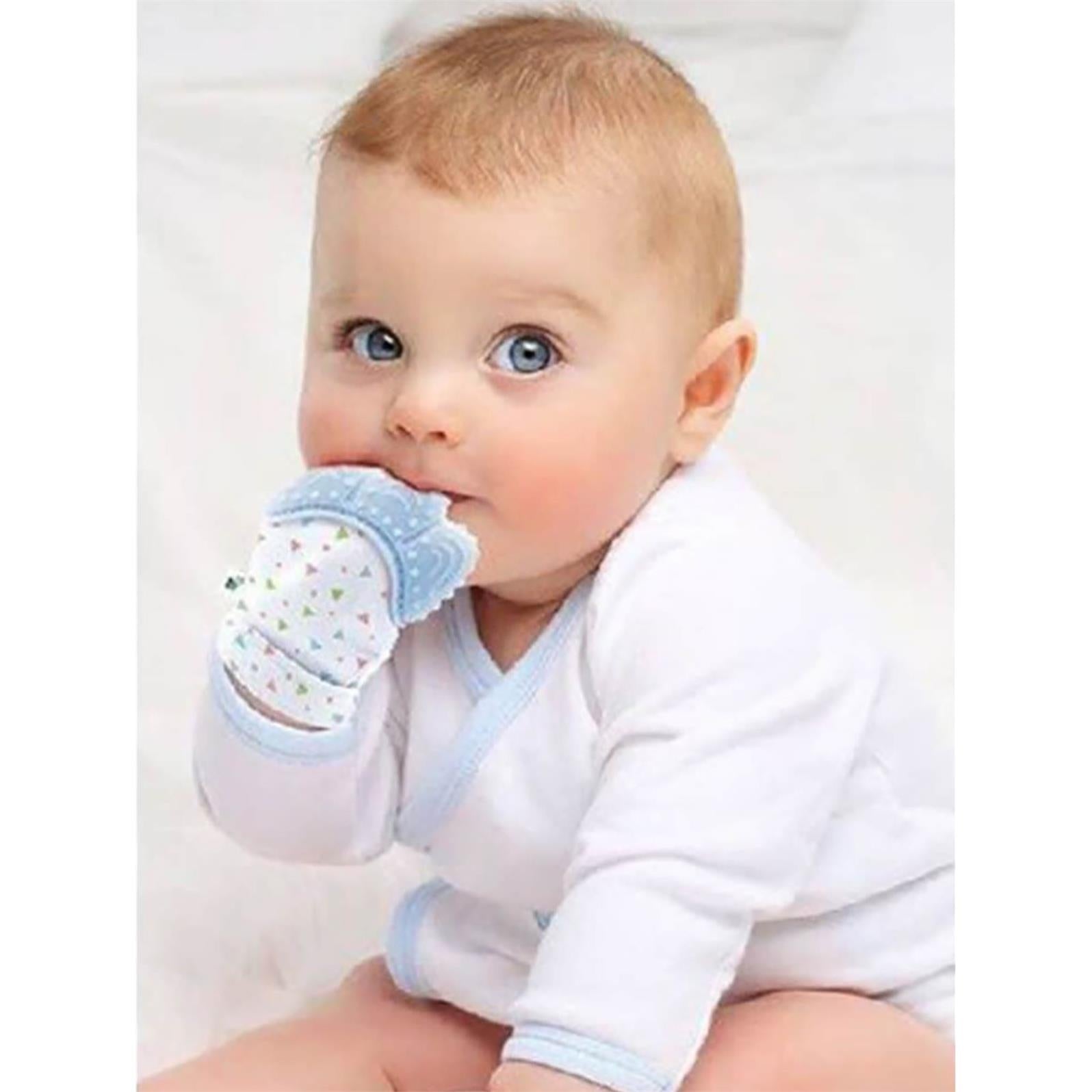 BabyJem Diş Kaşıyıcı Eldiven - Mavi