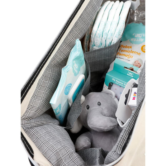 Stylo Çanta Mommy Bag Anne Bebek Bakım Çantası - Bej