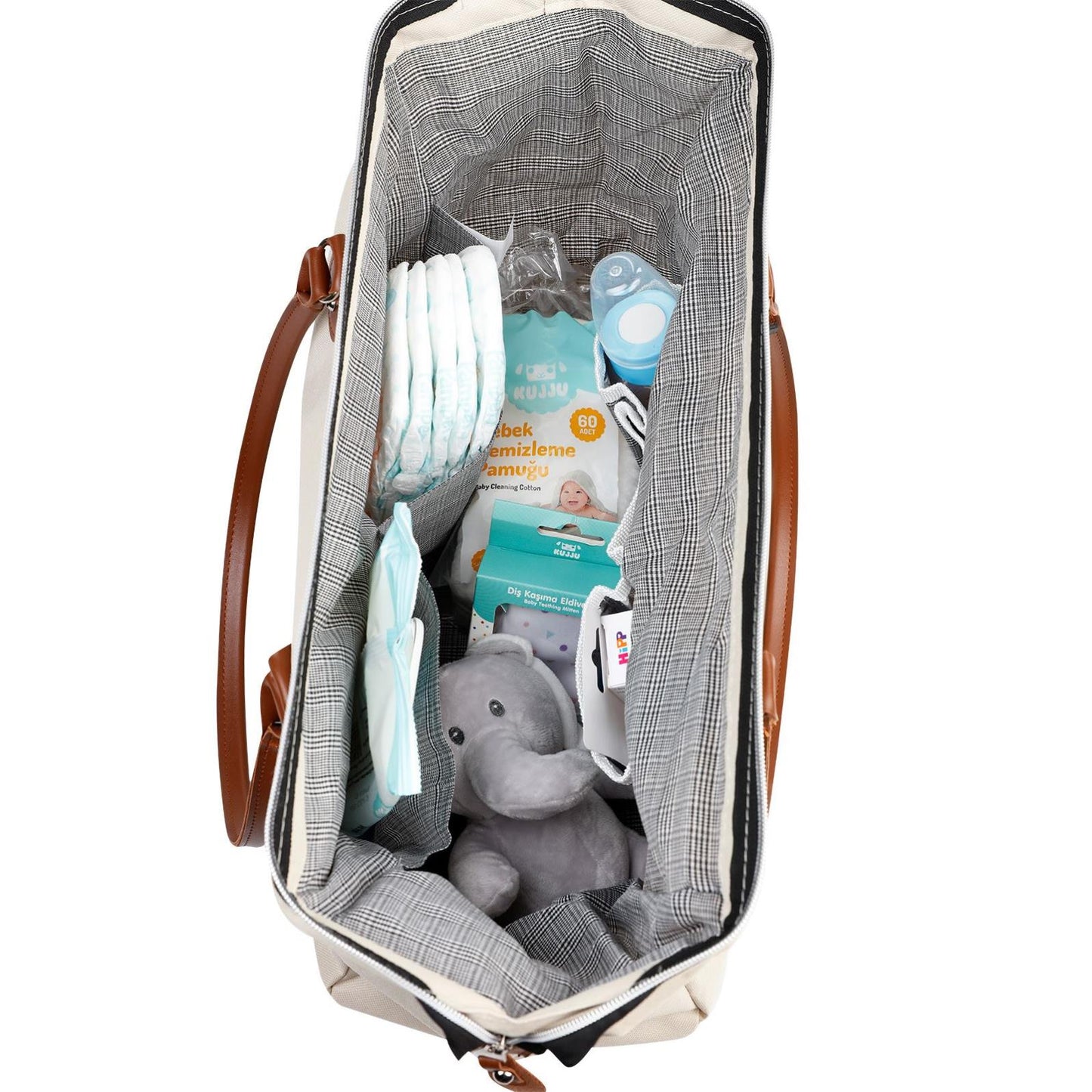 Stylo Çanta Mommy Bag Anne Bebek Bakım Çantası - Bej
