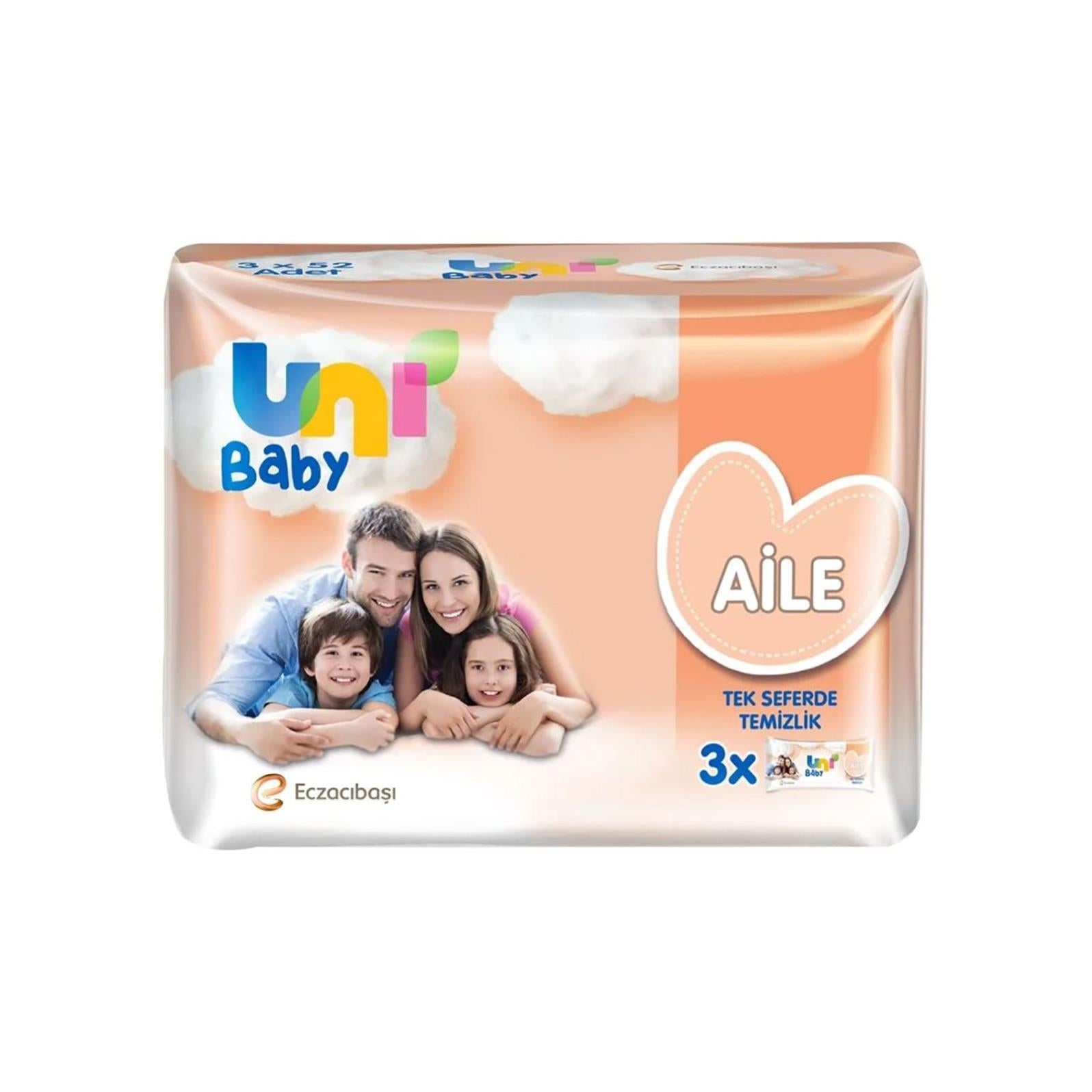 Uni Baby Aile Islak Mendil 3x52 Adet