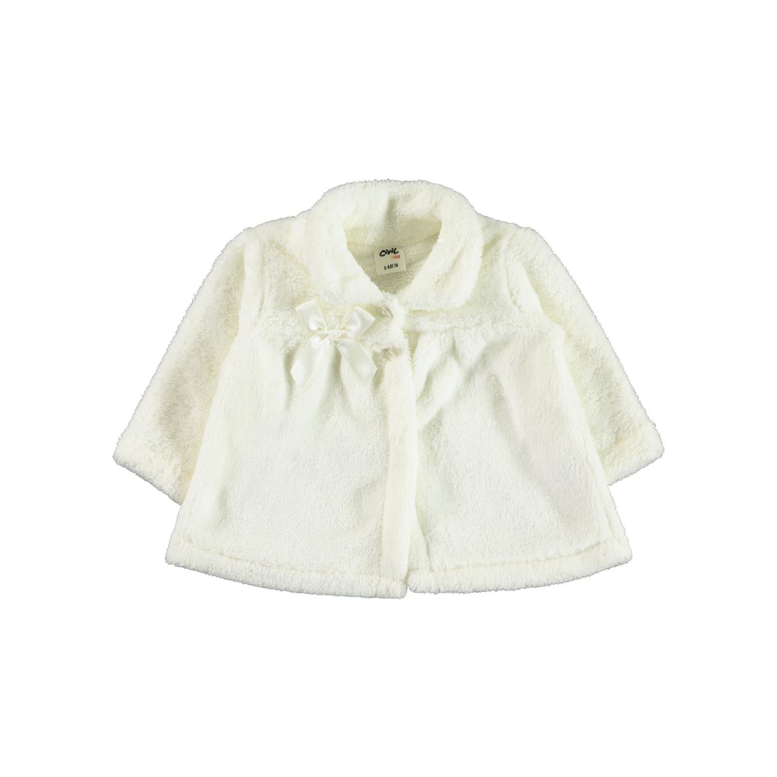 Civil Baby Fiyonklu 6-18 Ay Hırka - Ekru