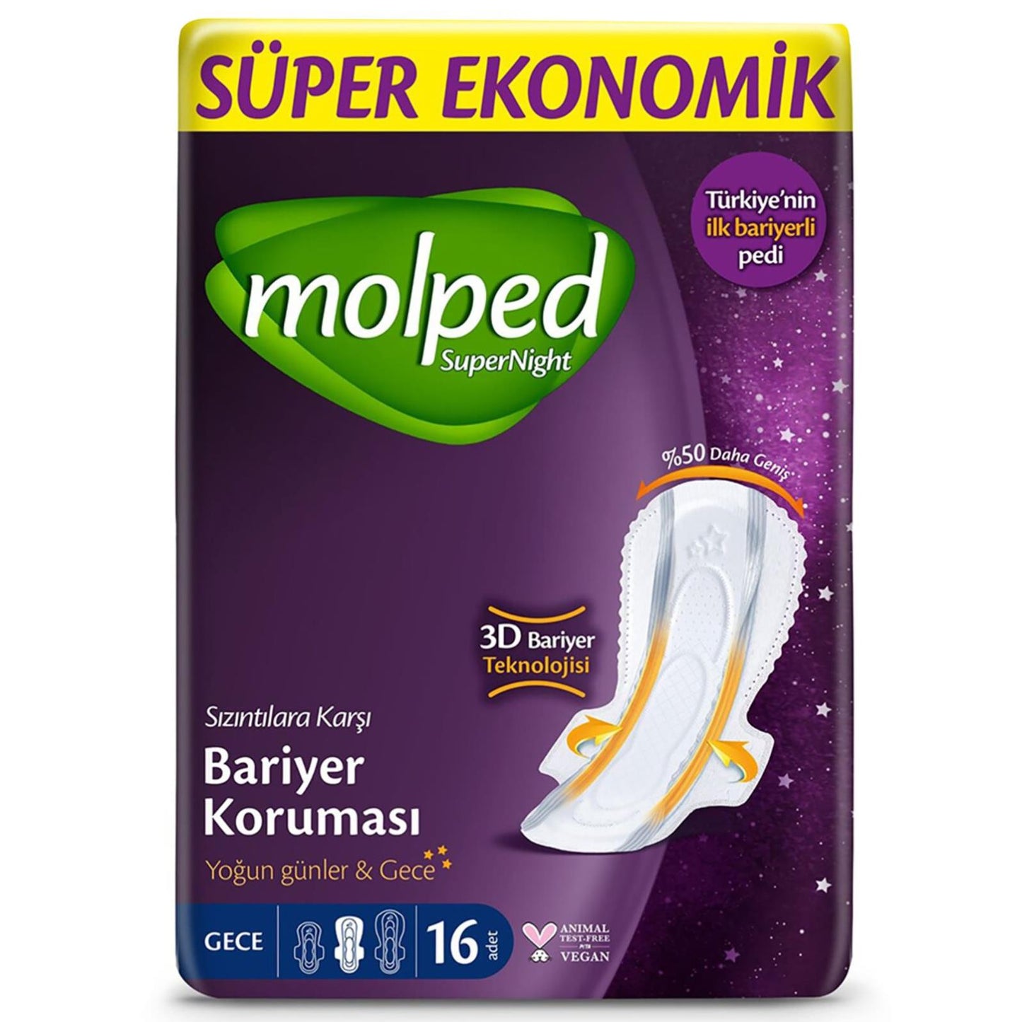 Molped Süpernight Gece 16'lı S.Eko