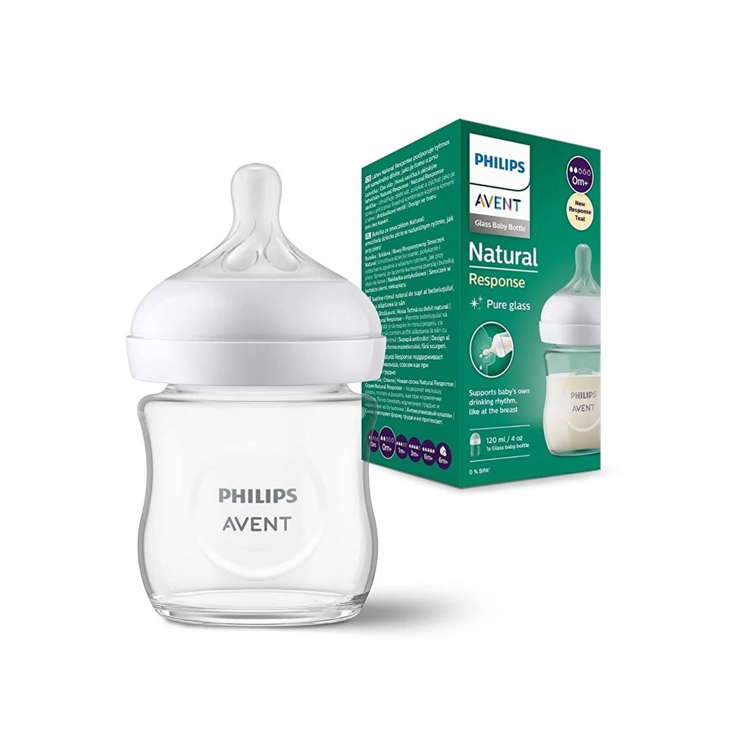 Avent Natural Response Cam Biberon120ml0+ Ay,Doğal Tepkili Biberon Emziği