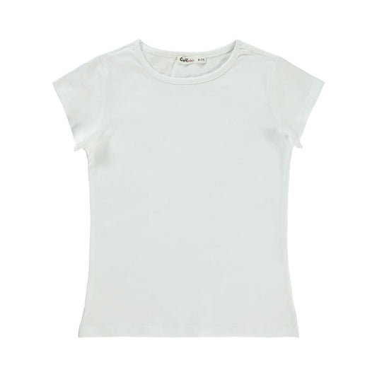 Civil Girls Basic 10-13 Yaş Tişört - Ekru