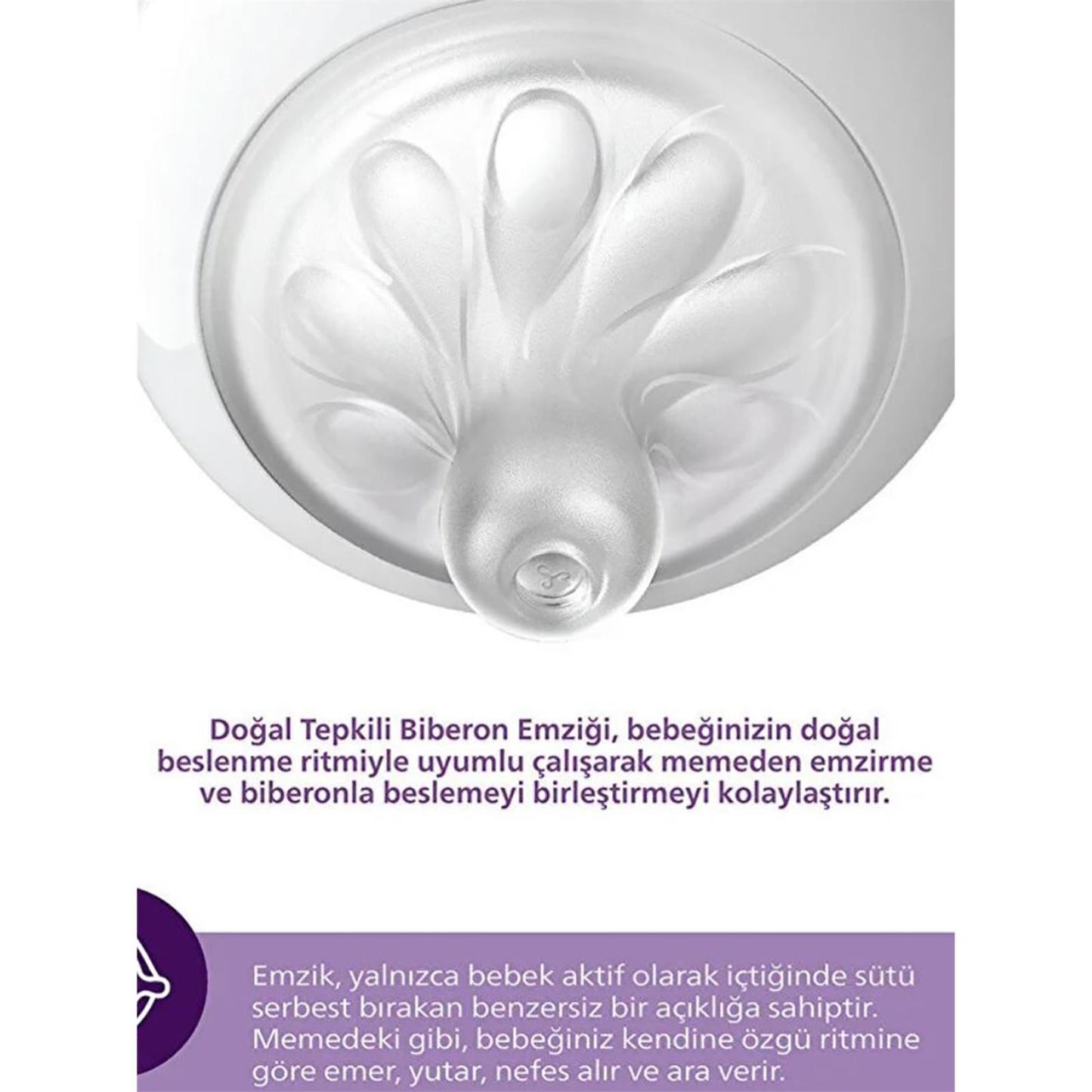 Avent Natural Response 2'li Biberon Emziği5 Numara6+ AyDoğal Tepkili Biberon Emziği