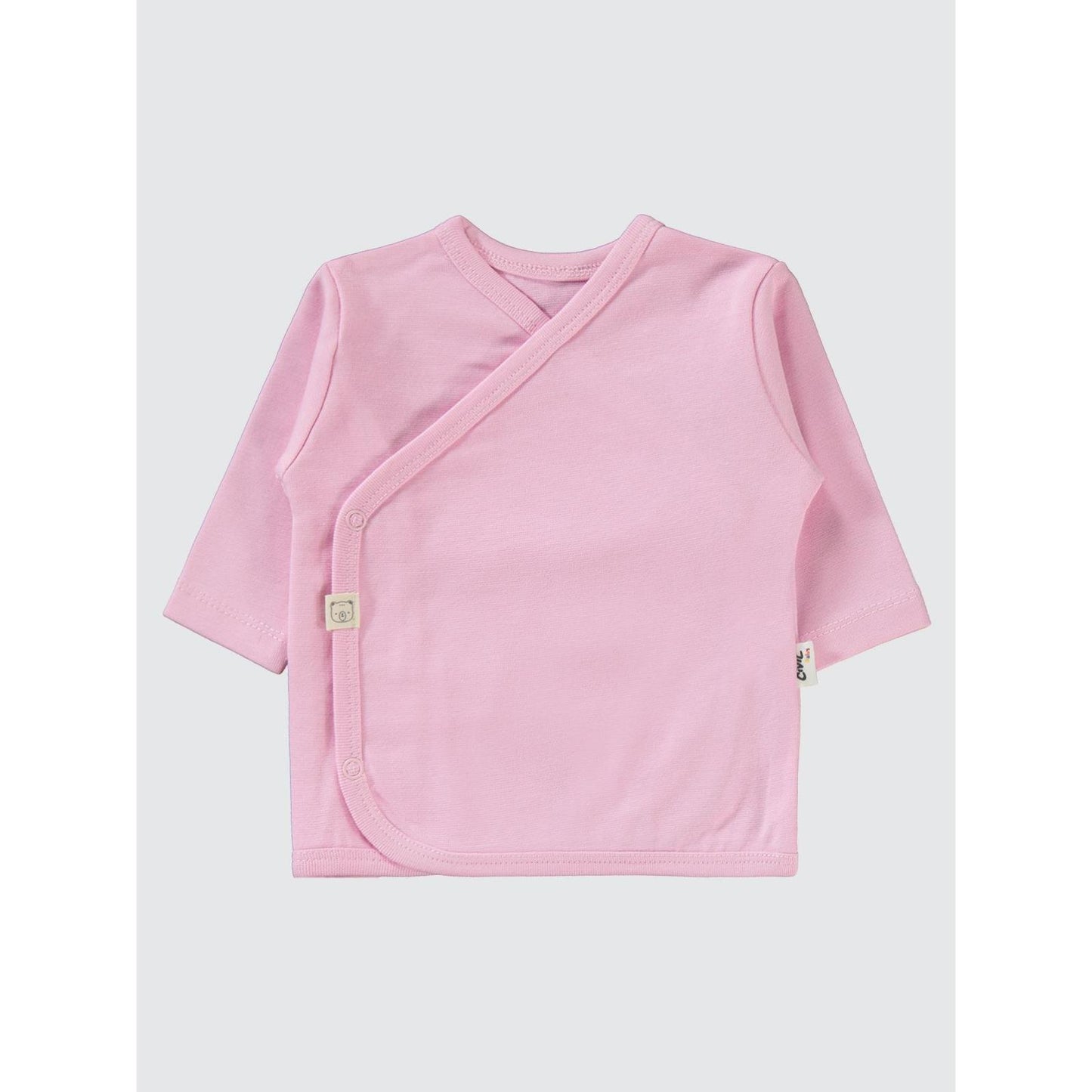 Civil Baby 3'Lü Basic 0-1 Ay Zıbın Takımları - Pembe