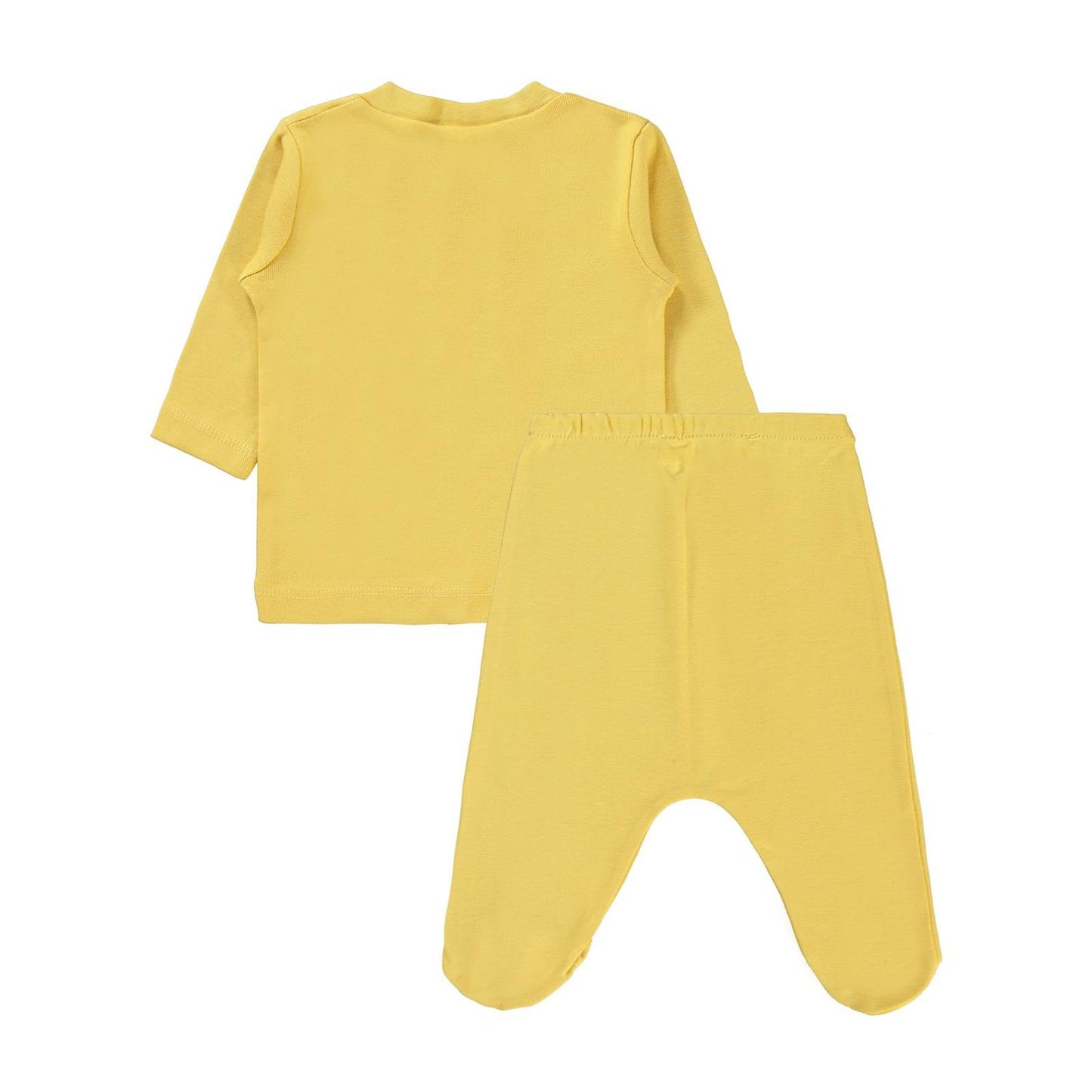Civil Baby Düz 1-6 Ay Pijama Takımı - Sarı