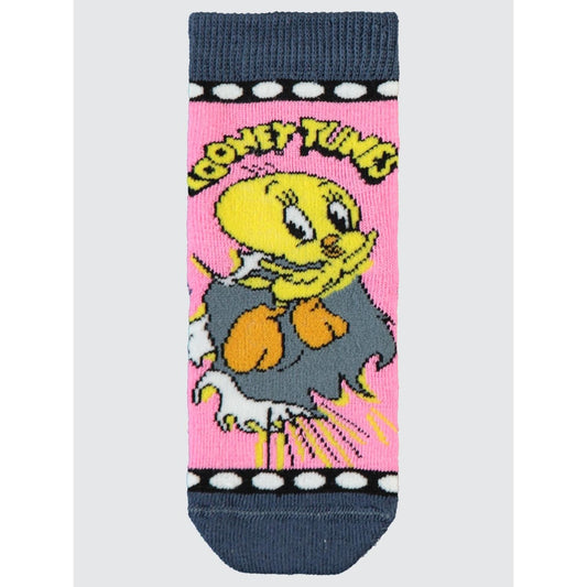 Tweety Havlu 2'li Kız Soket Çorap | Havlu | Okul Kreş ve Günlük Kullanım