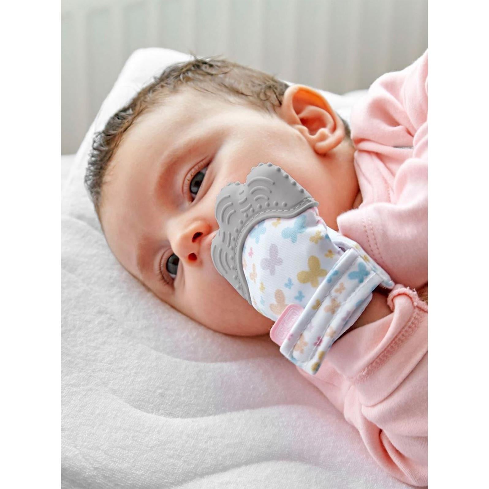 BabyJem Diş Kaşıyıcı Eldiven - Gri