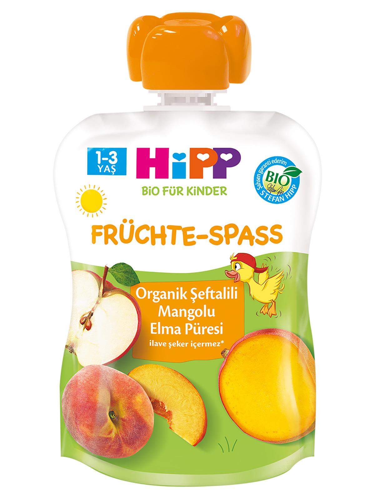 Hipp Organik Şeftalili Mangolu Elma Püresi
