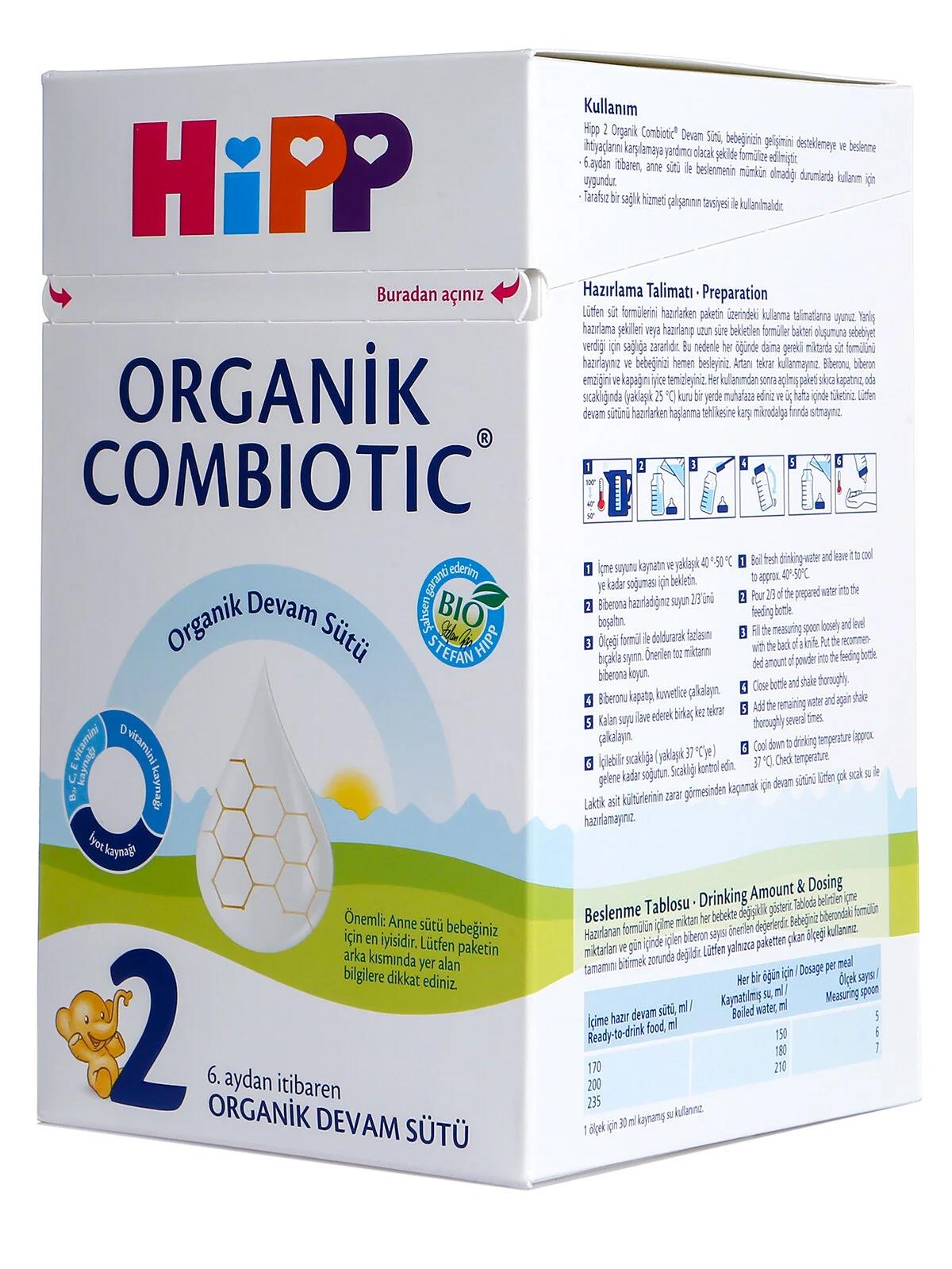 Hipp Mama  2 Organik Combiotic Bebek Sütü 800 gr