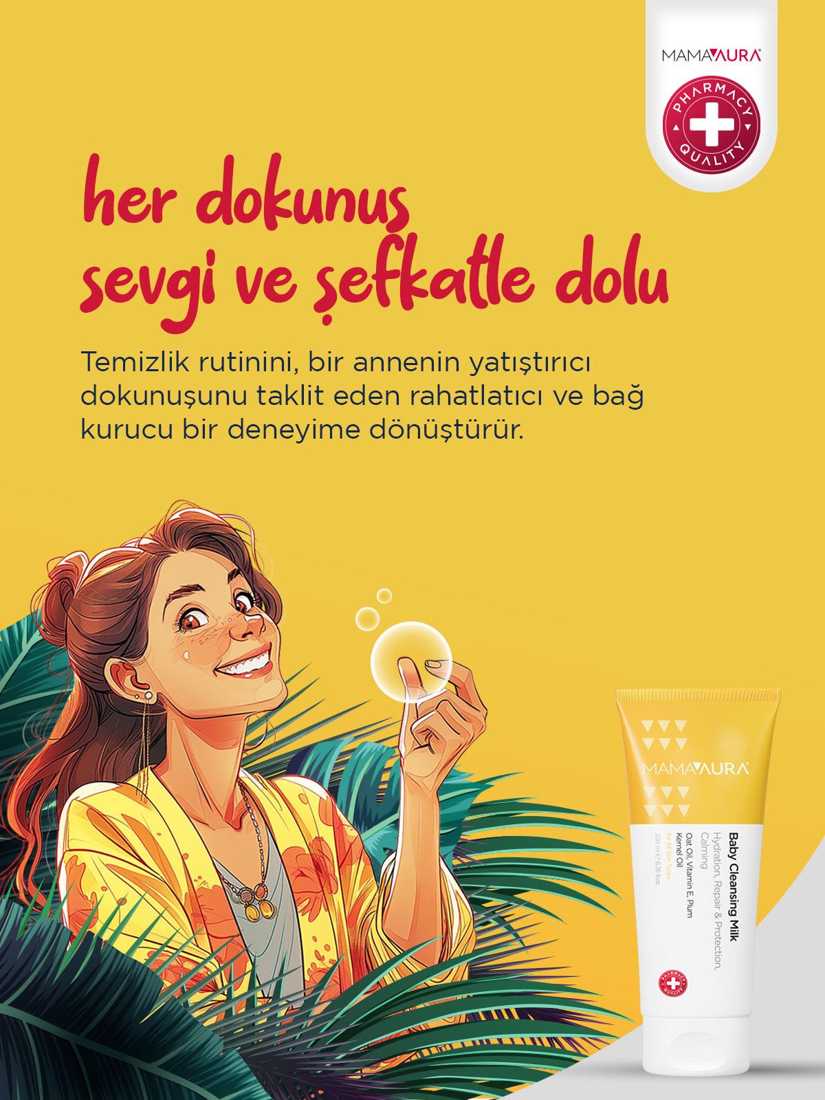 Mamaaura Temizleme Sütü - Baby Cleansing Milk 200 ml