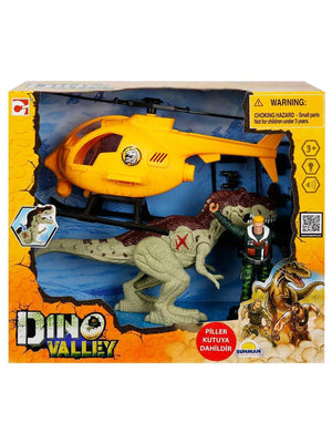 Sunman Oyuncak Sesli ve Işıklı Dino Valley Helikopter Oyun Seti