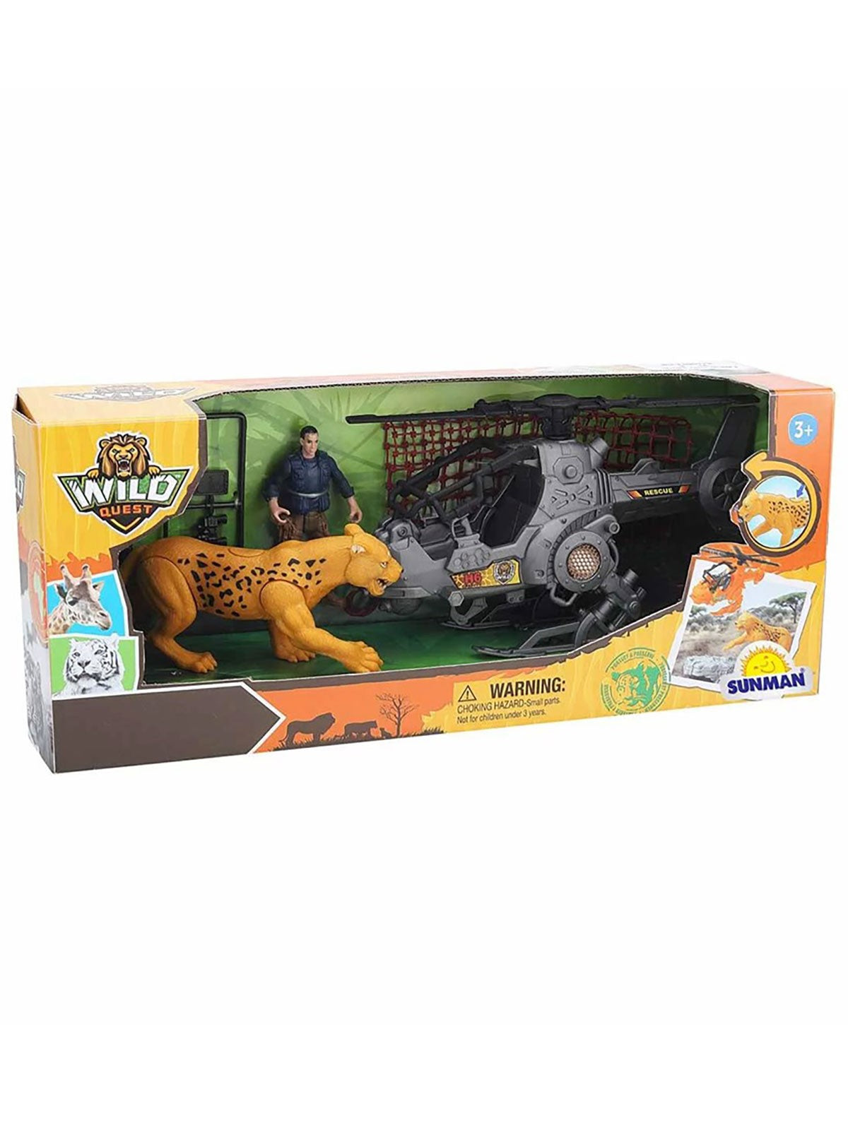 Sunman Oyuncak Leopar Kurtarma Oyun Seti