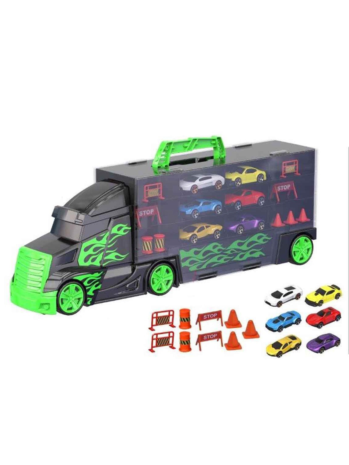 Teamsterz Taşıma Çantalı 6 Araçlı Taşıma Kamyonu