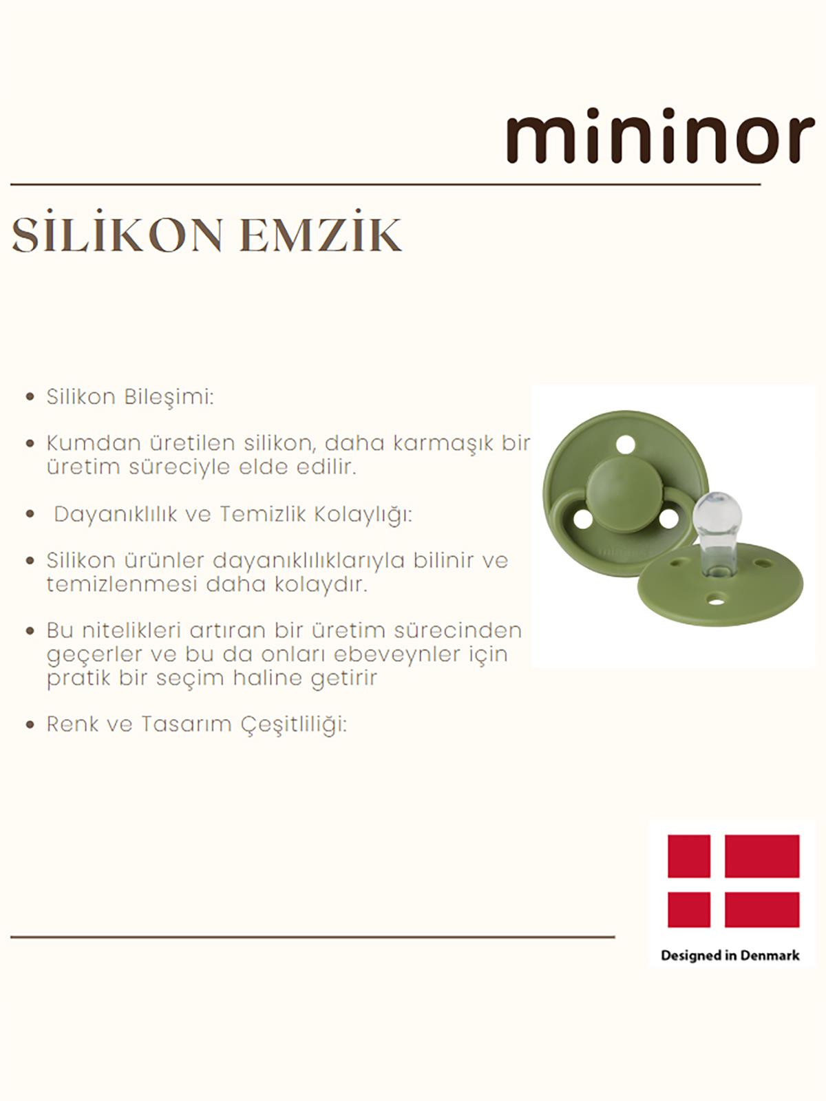 Mininor Silikon Emzik 0+ Ay - Duckling - Sarı