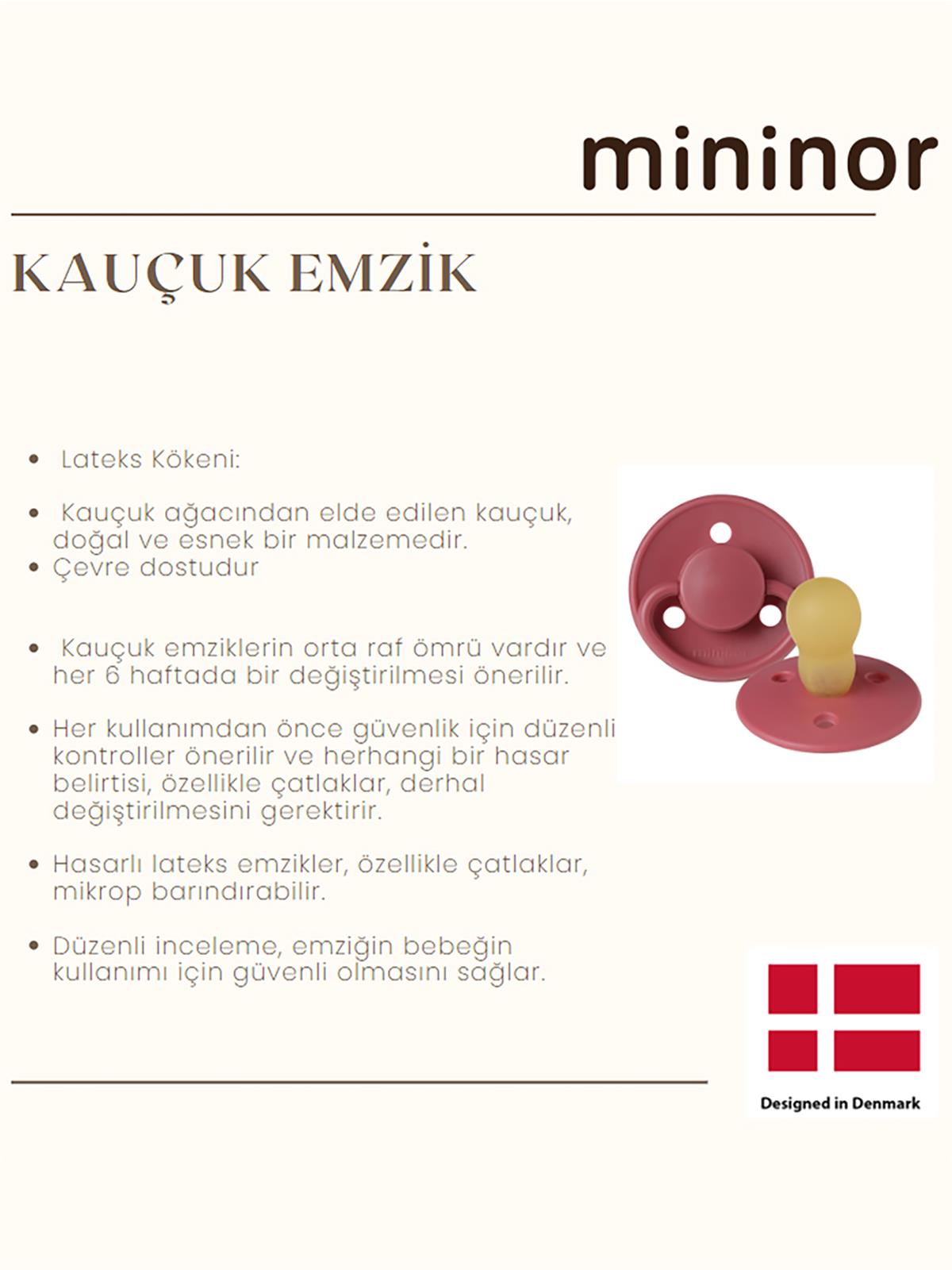 Mininor Kauçuk Emzik 0+ Ay