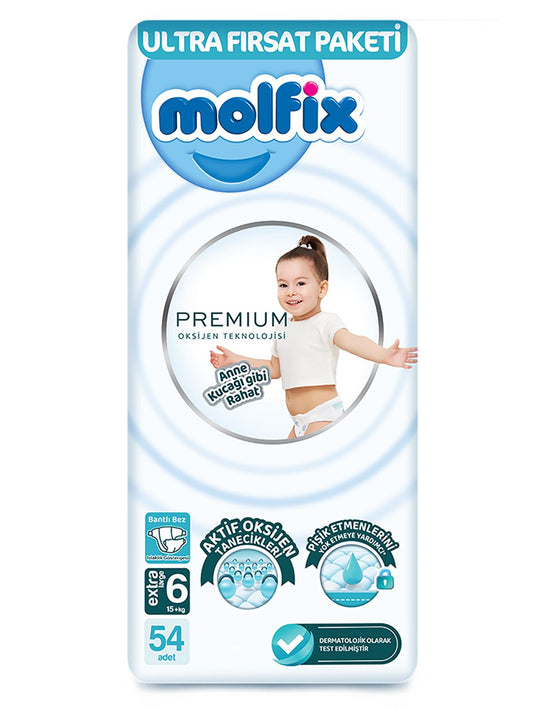Molfıx Premıum 6 E.Large 54 Adet Ultra Fırsat