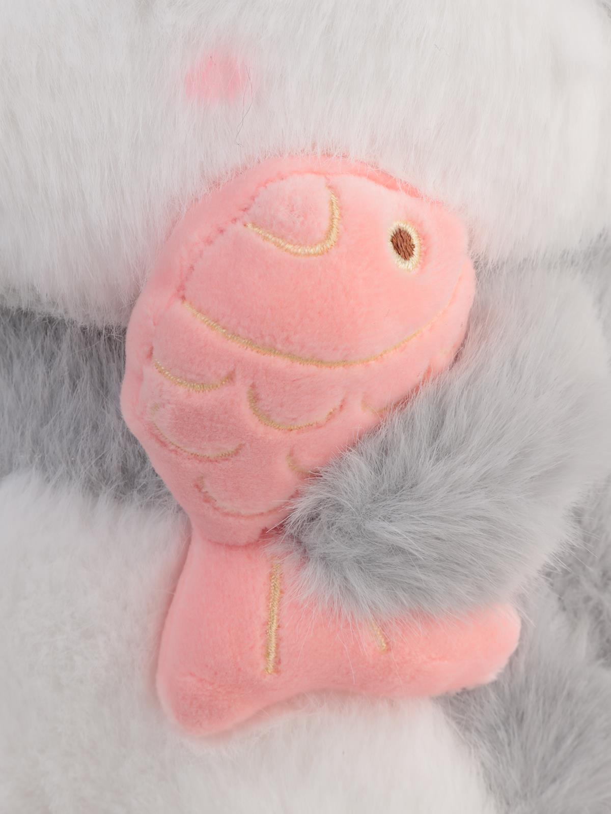 Can Oyuncak Peluş Oyuncak 25 Cm Balık Tutan Kedi