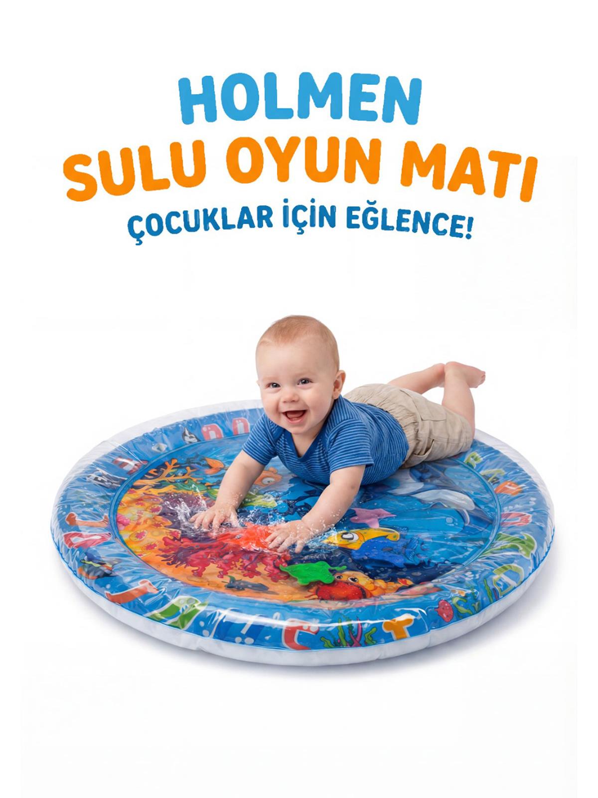 Holmen Şişme Sulu Oyun Matı Yuvarlak 65x65 cm