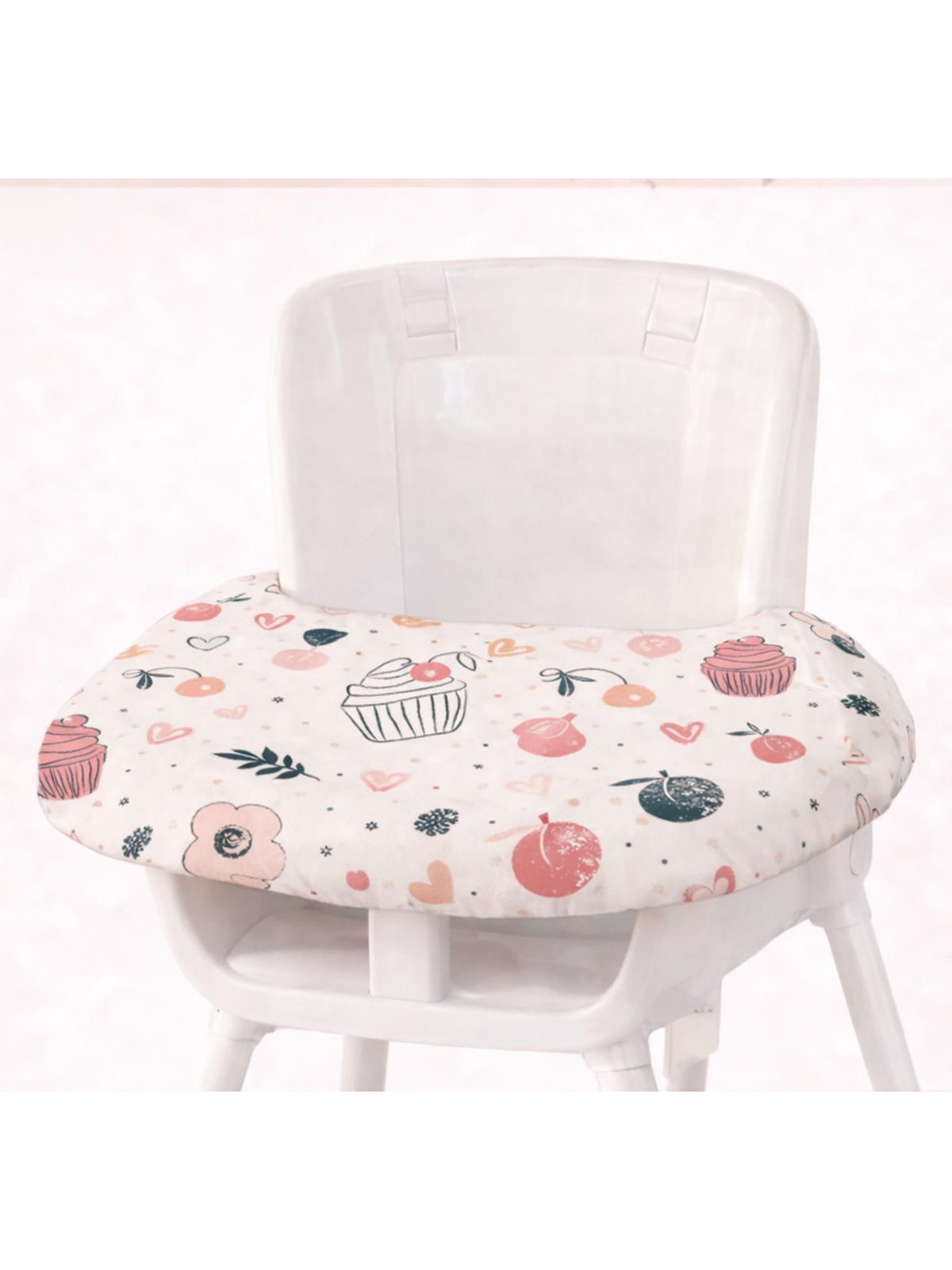 Safemom Mama Sandalyesi Örtüsü - Cupcake - Fusya
