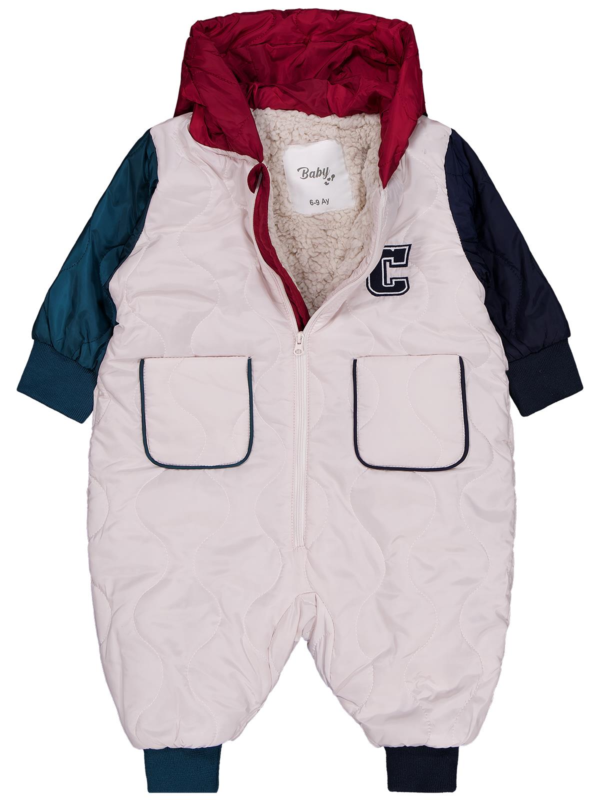 Civil Baby Harf Baskılı 6-18 Ay Astronot - Bej