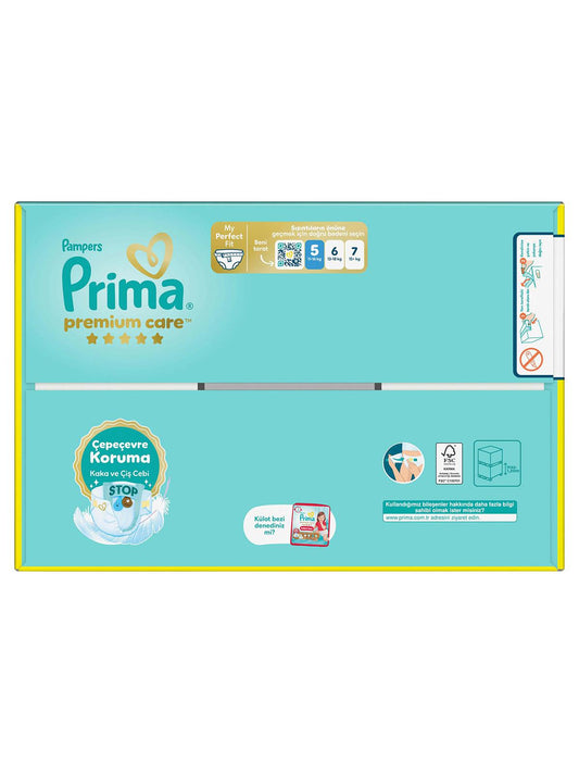 Prima Bebek Bezi Premium Care 5 Beden Junior Fırsat Paket 74 Adet