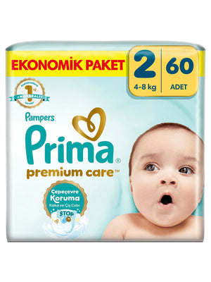 Prima Premium Care  Bebek Bezi 2 Beden Mini Jumbo Paket 60 Adet