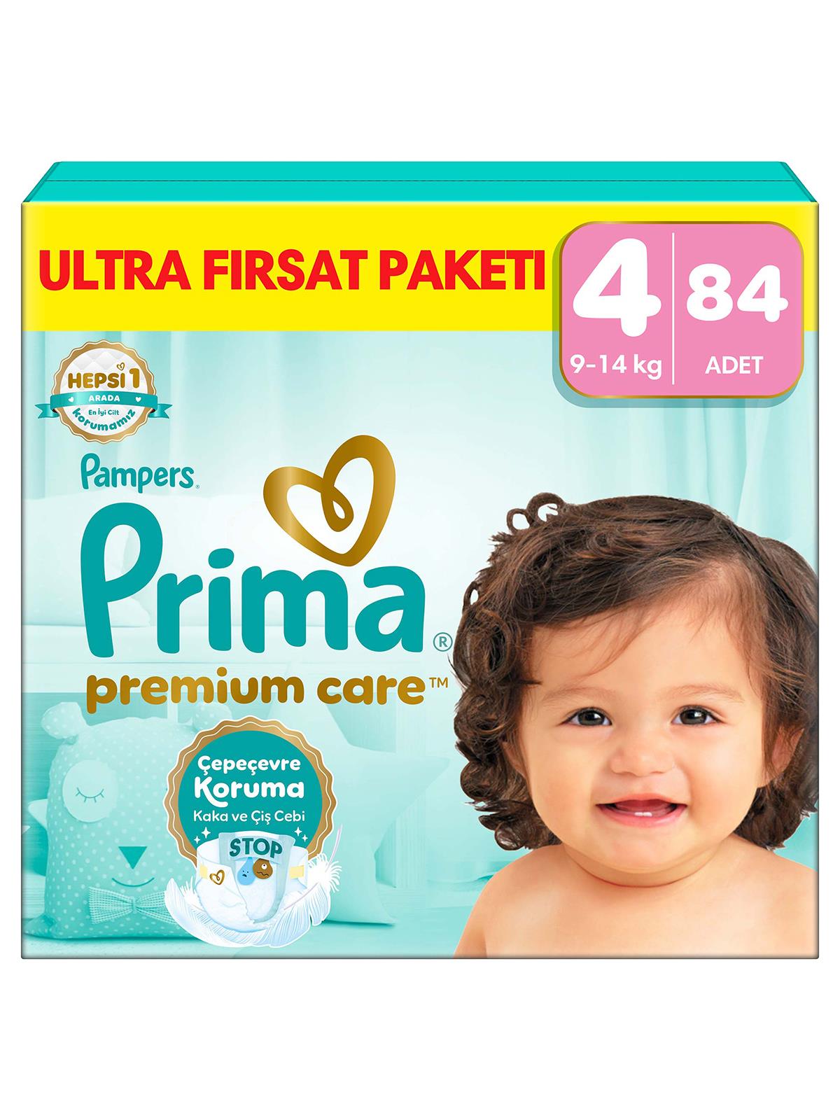 Prima Bebek Bezi Premium Care 4 Beden Maxi Fırsat  Paket 84 Adet