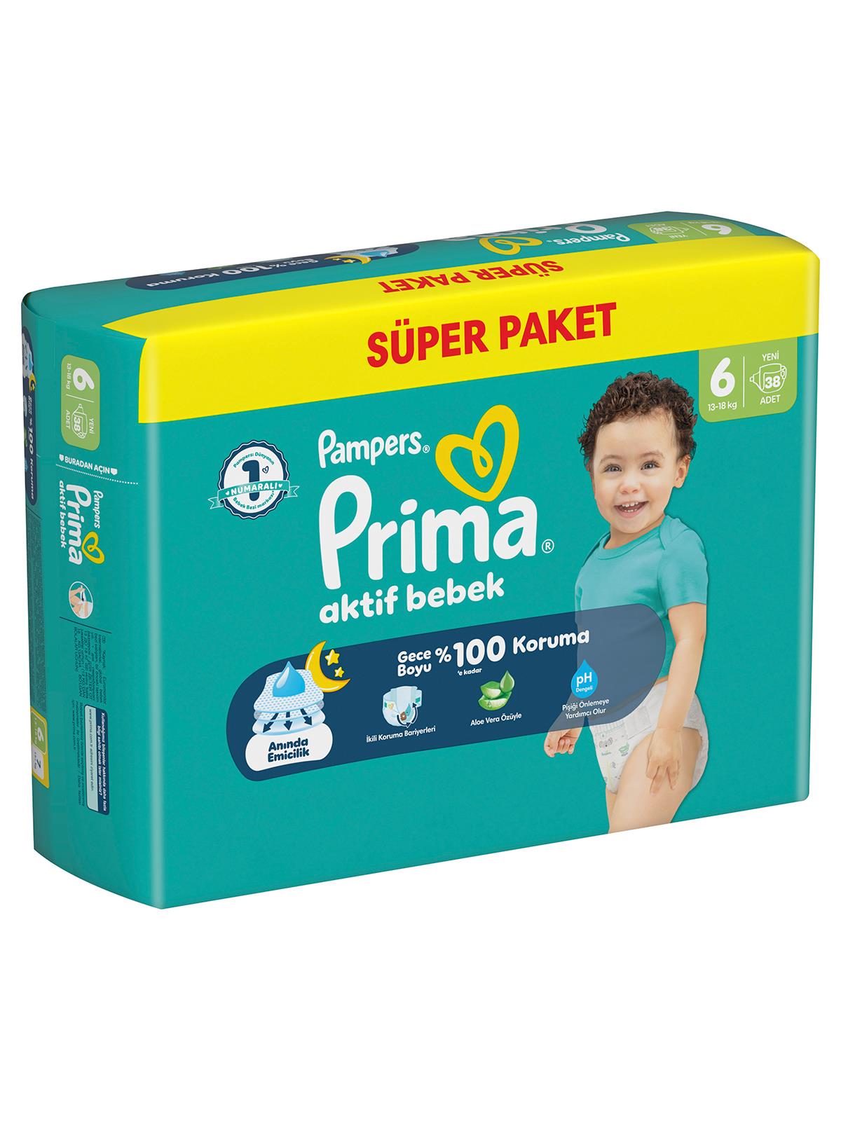 Prıma Bebek Bezi Ab 6 Beden  Super Paket 38 Adet
