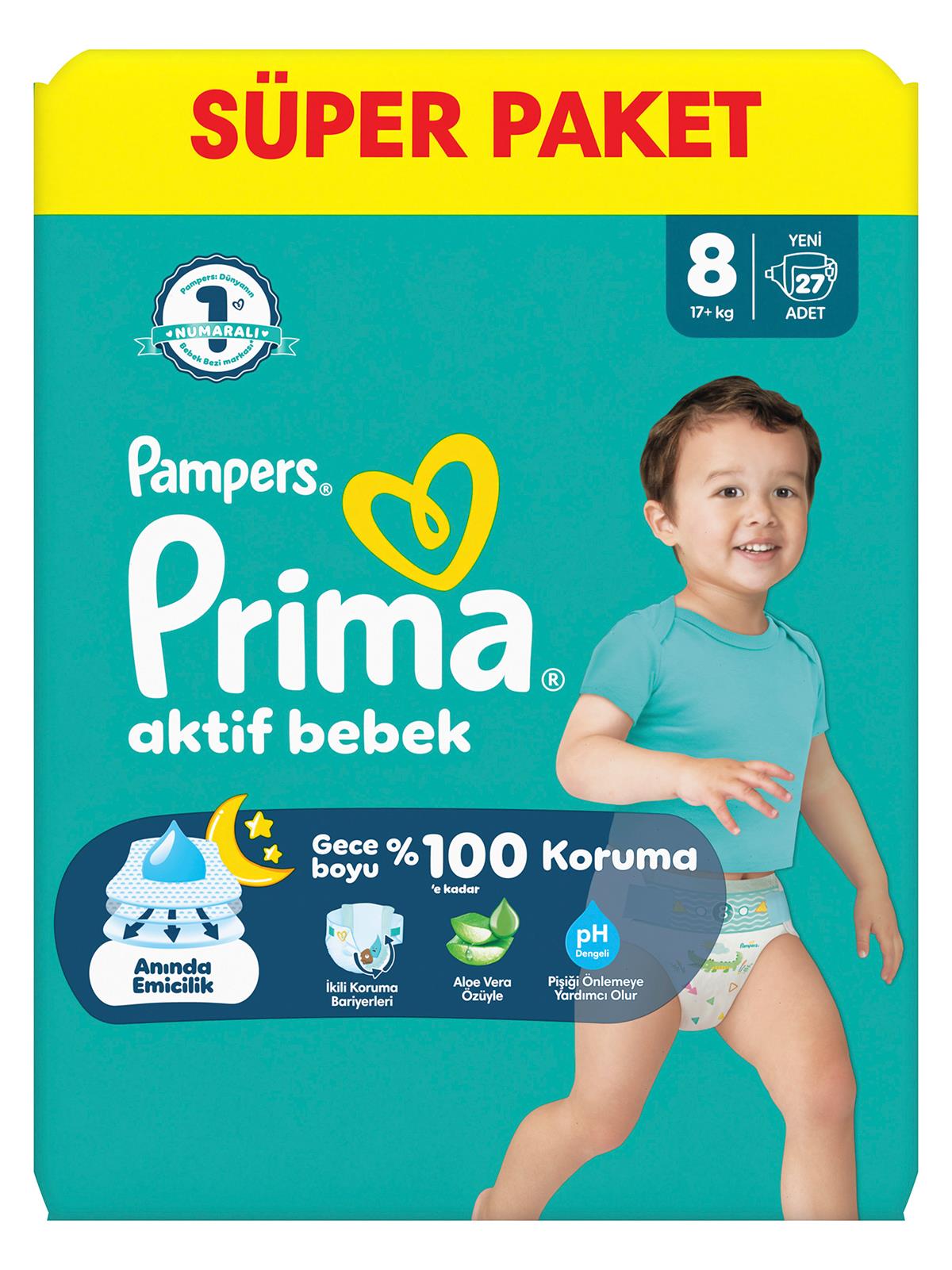 Prıma Bebek Bezi  Ab 8 Beden Super Paket 27 Adet