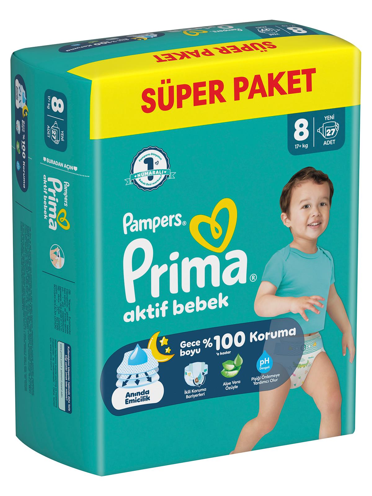 Prıma Bebek Bezi  Ab 8 Beden Super Paket 27 Adet