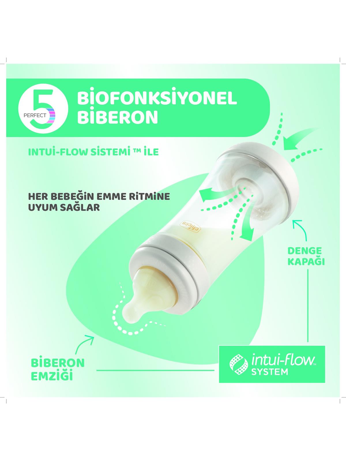 Chicco P5 Antikolik Biberon PP 300Ml - Pembe
