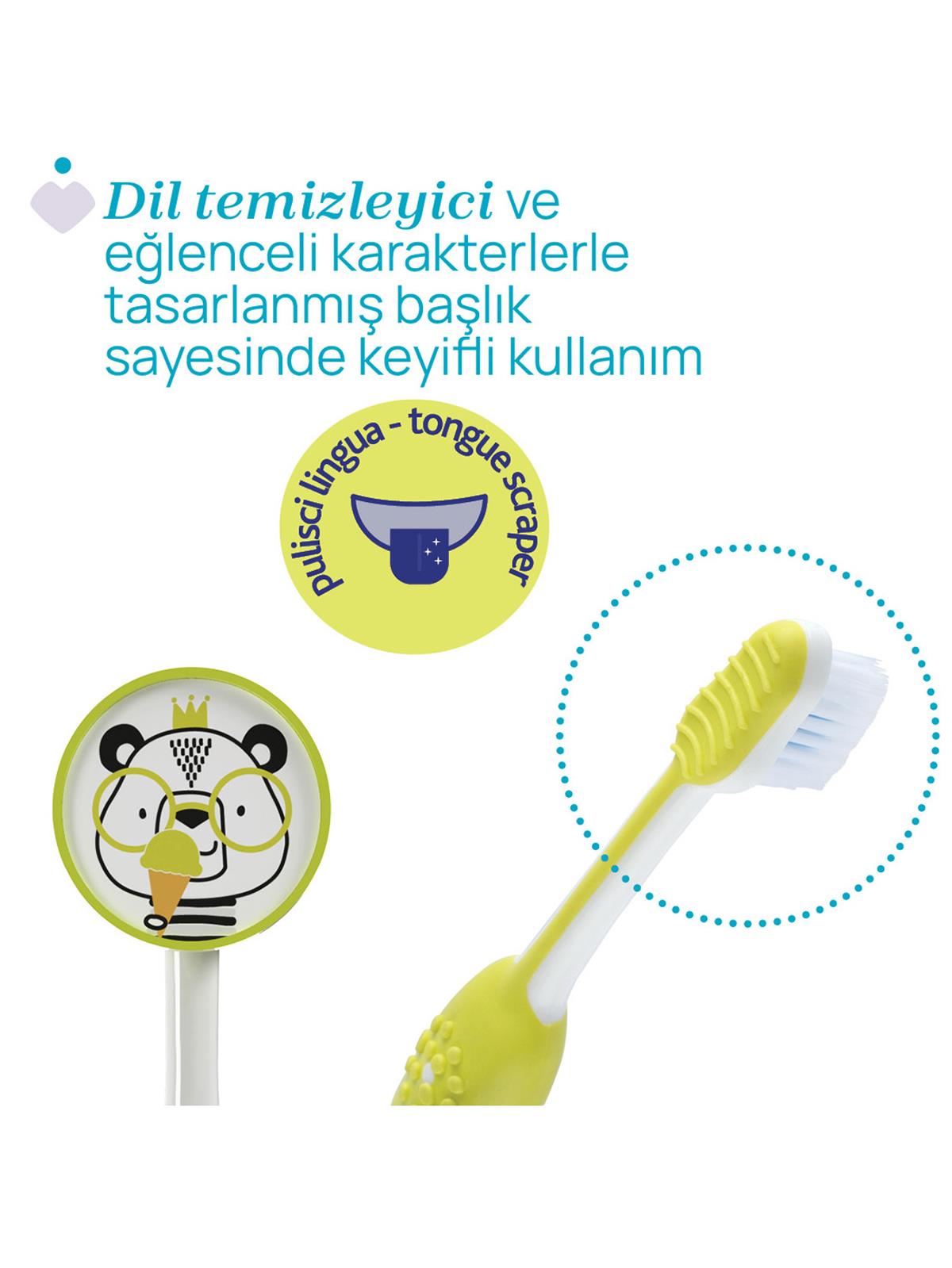 Chicco 2'Li Diş Fırçası 3-6 Yaş - Mavi