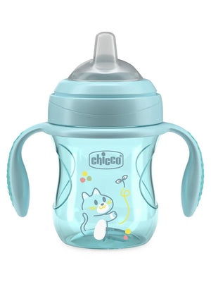 Chicco Yumuşak Uçlu Geçiş Bardağı 4 Ay+ - Mavi