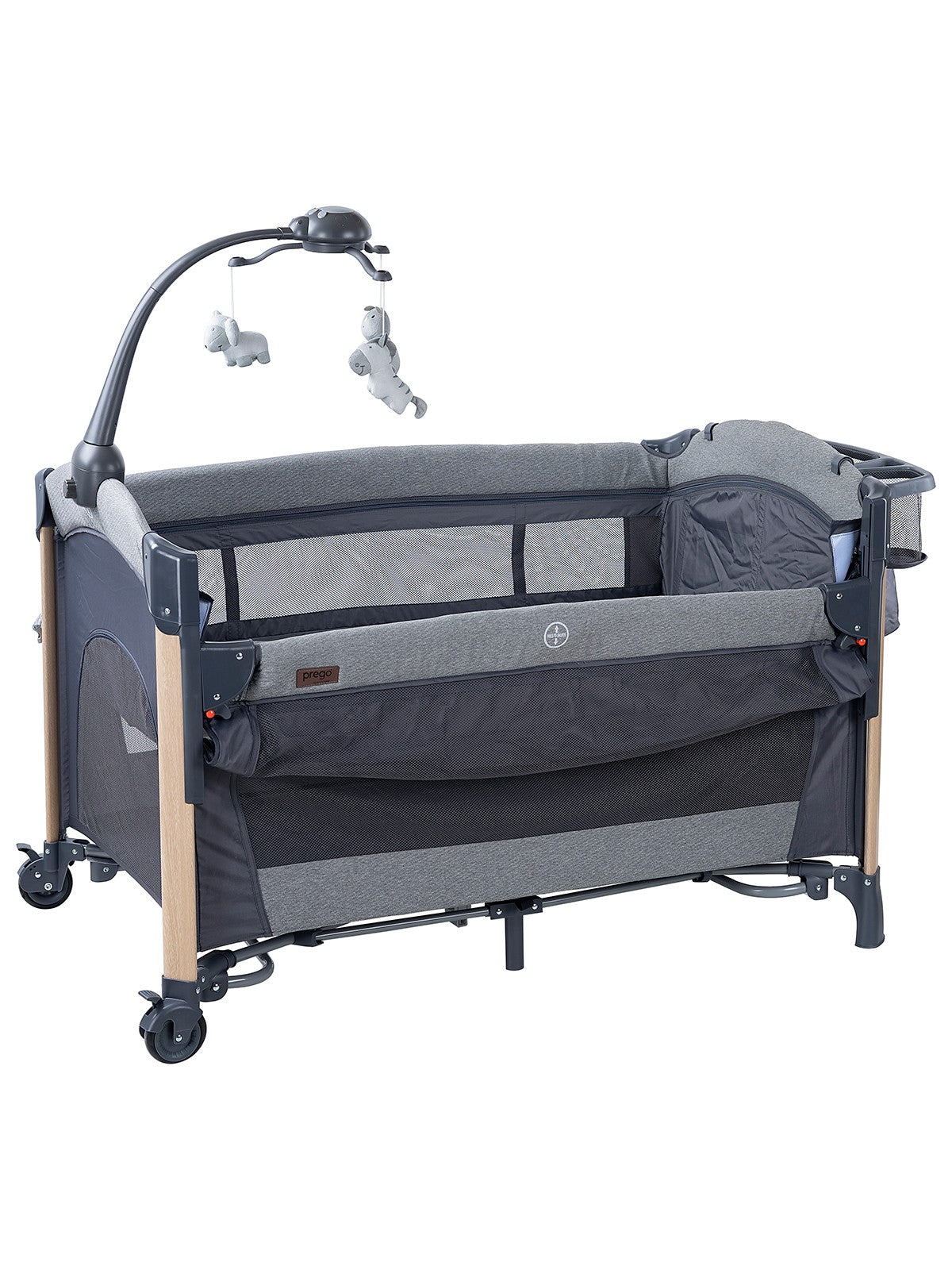 Prego Elips Plus Anne Yanı Oyun Parkı 70x120 cm - Gri