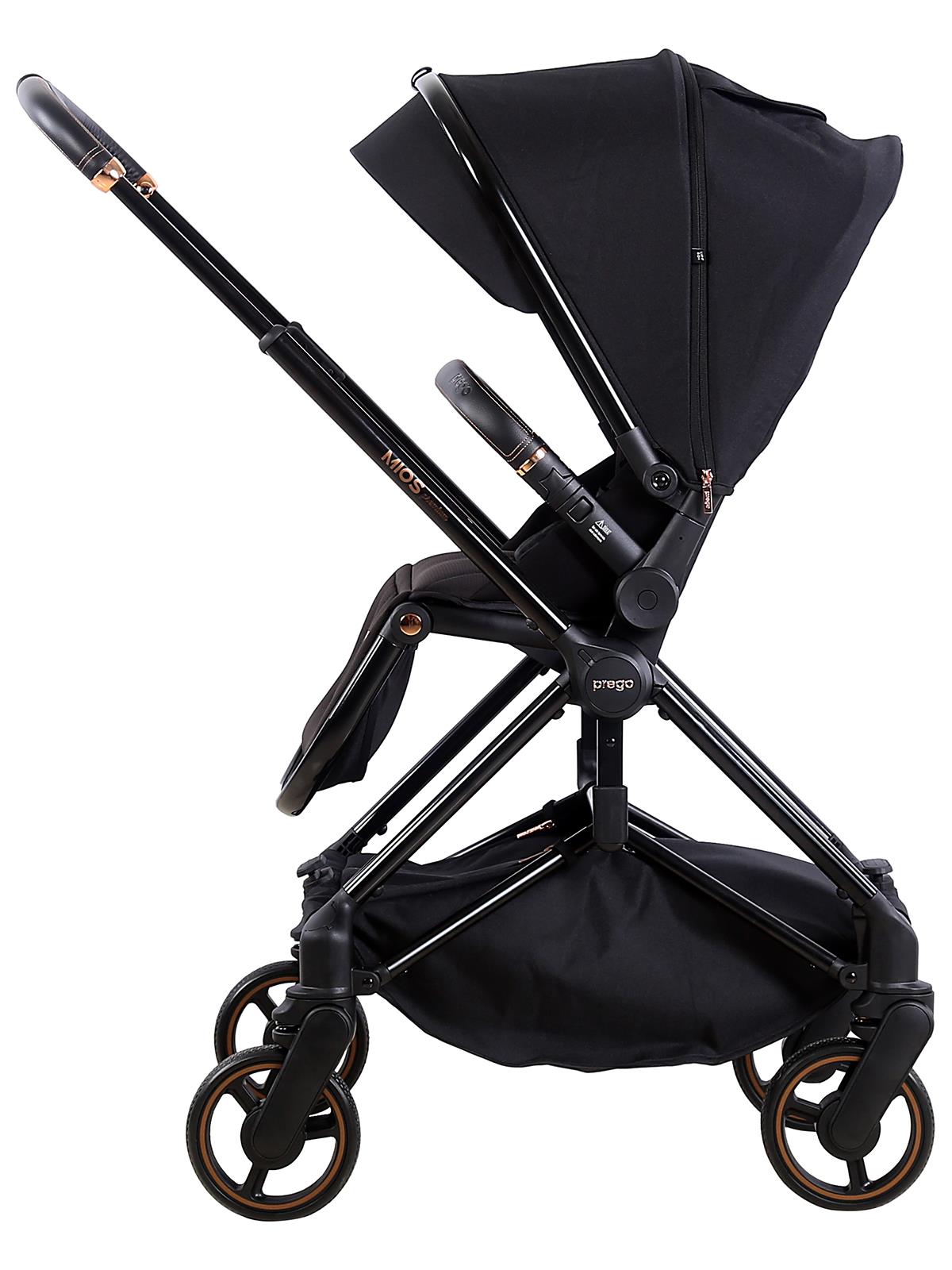 Prego Mios Premium Çift Yönlü Bebek Arabası - Siyah