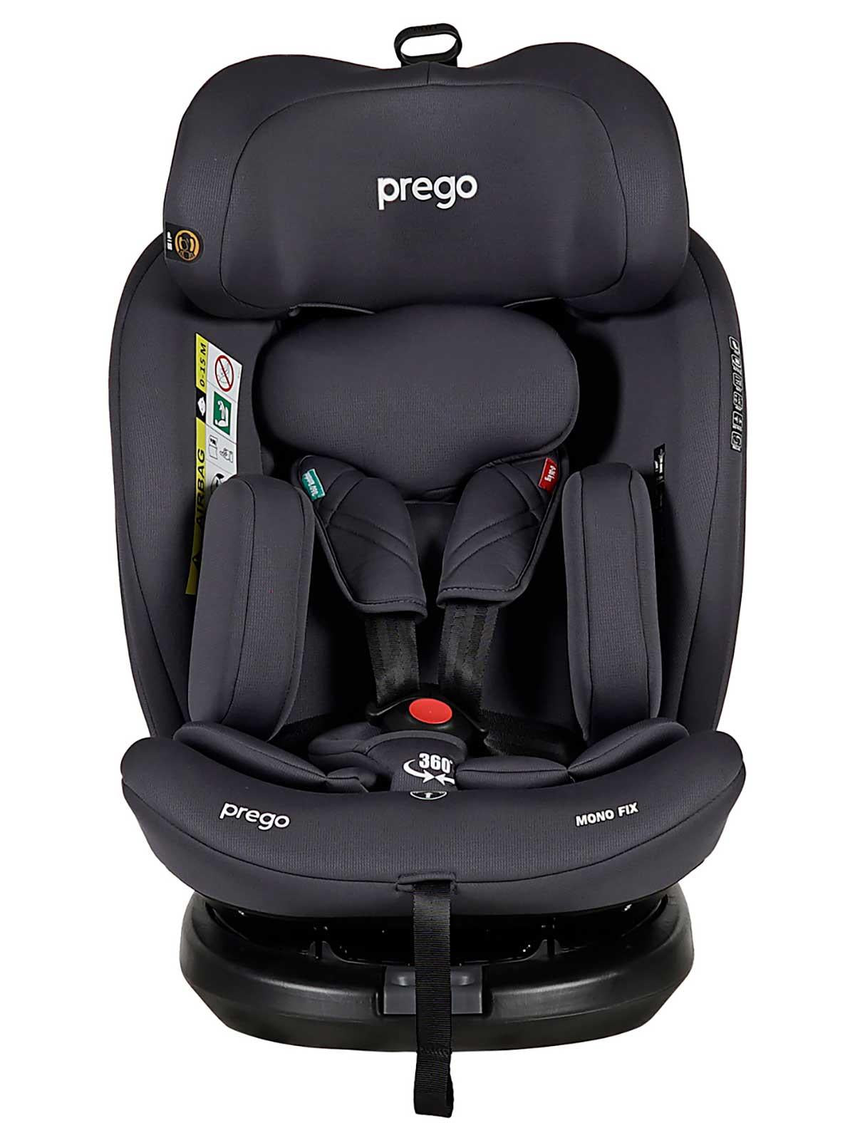 Prego Mono Fix I-Size 360° TT Oto Koltuğu Koltuğu 40-150 cm (0-36 Kg) - Gri