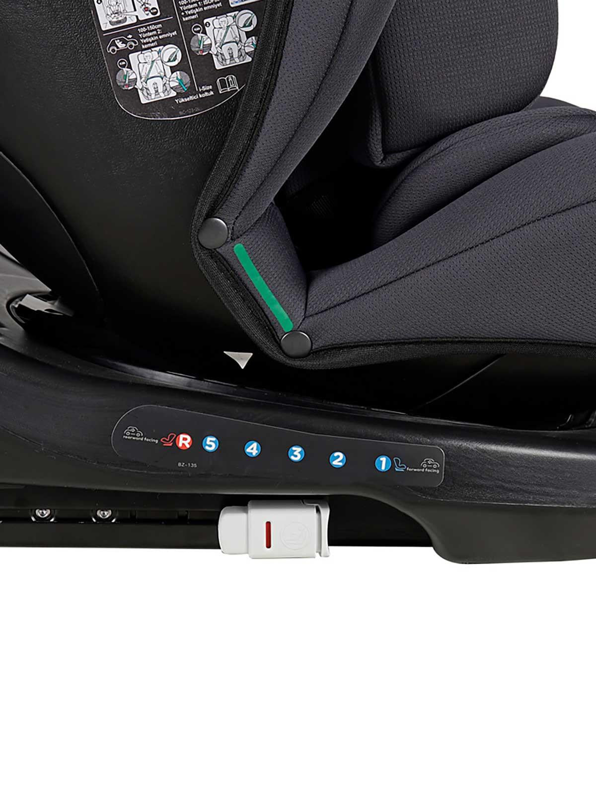 Prego Mono Fix I-Size 360° TT Oto Koltuğu Koltuğu 40-150 cm (0-36 Kg) - Siyah