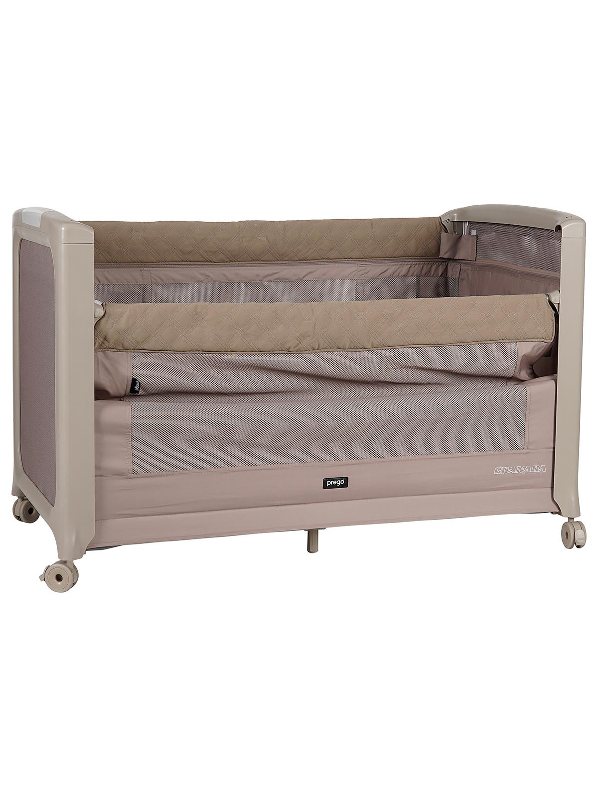 Prego Granada Otomatik Katlanabilen Anne Yanı Oyun Parkı 60x120 cm - Bej