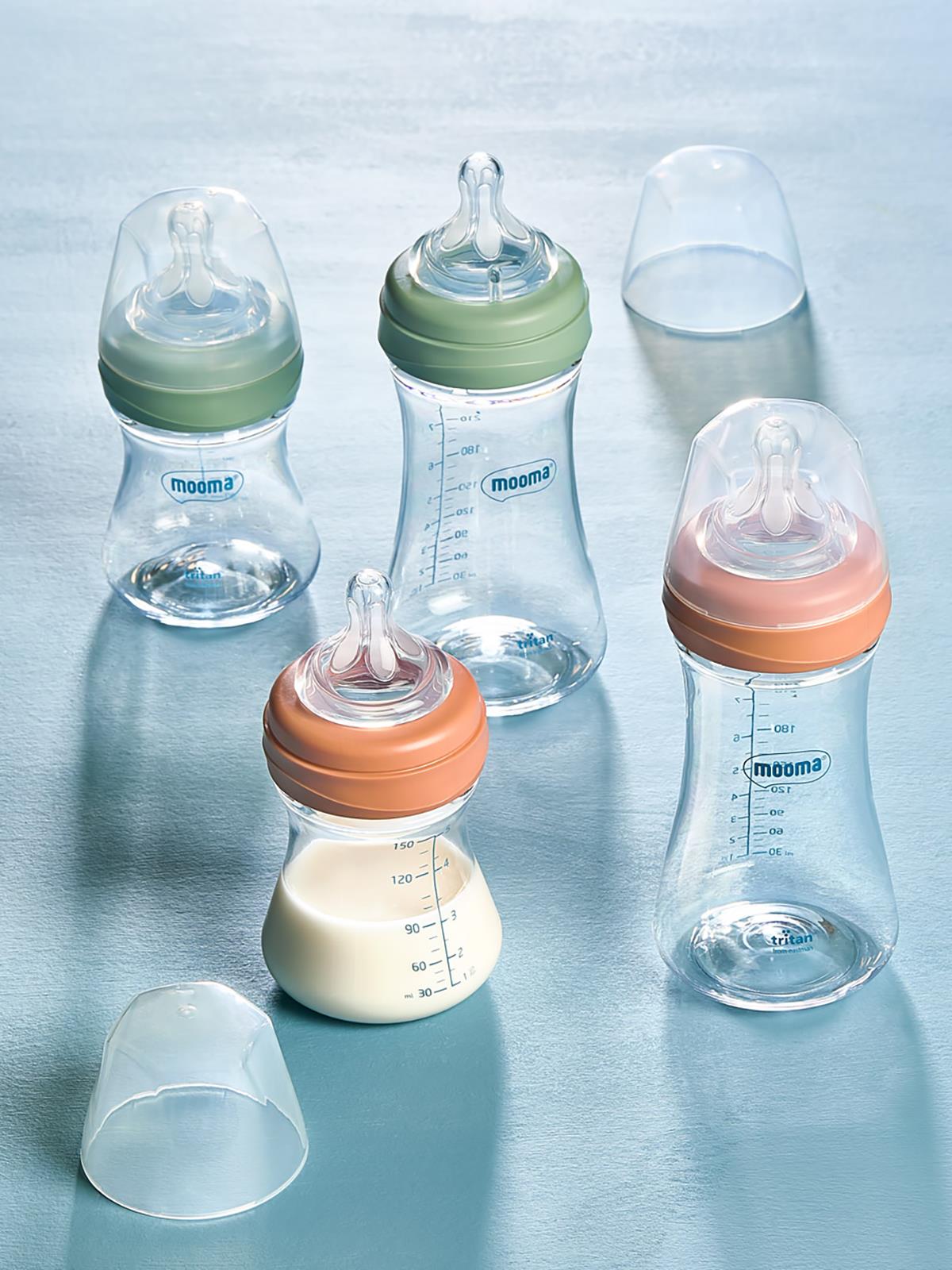 Mooma Biberon 150 Ml 0-6 Yavaş Akış - Yeşil