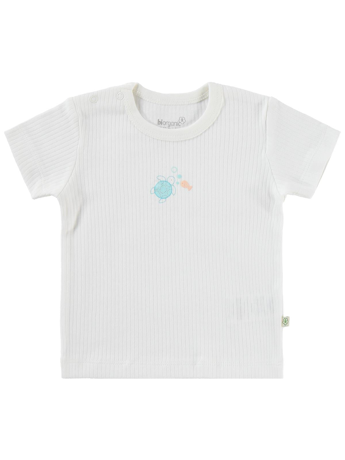 Biorganic Sea Friends 3 Parça 9-24 Ay Takım - Ekru