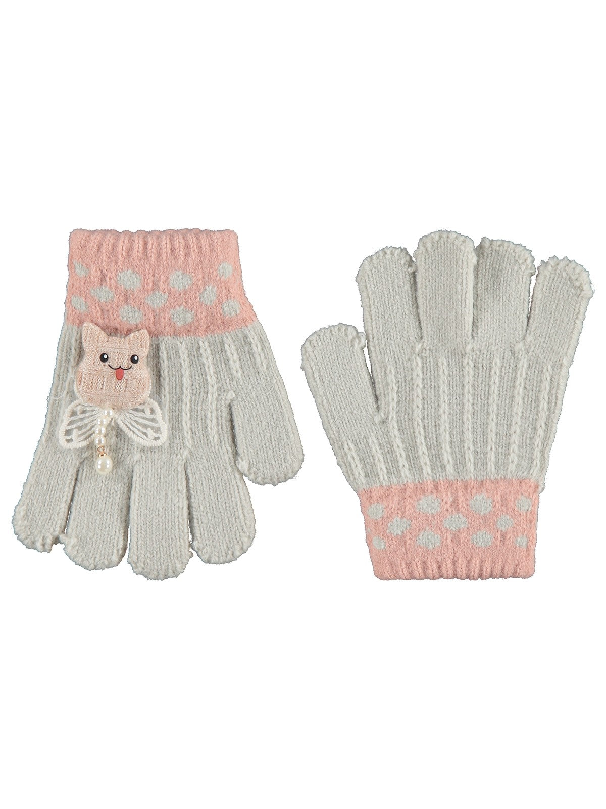 Kitti Örme Eldiven 3-6 Yaş Çocuk Kız