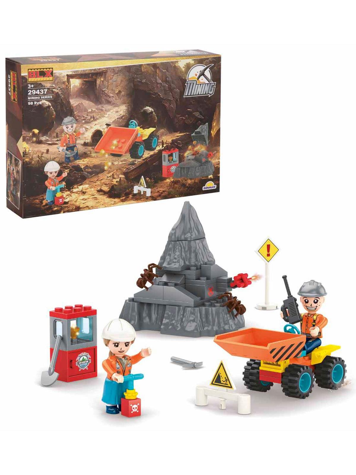 Construction Mining Altın Madeni Oyun Seti 98 Parça