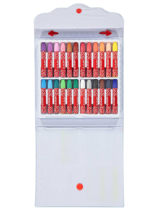 Bubu Pastel Boya 24 Renk Çantalı (Pvc)