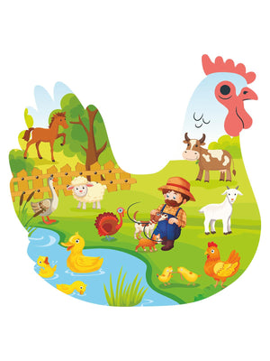 Bee Smart Ahşap Puzzle Çiftlik